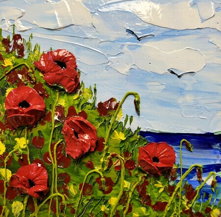 Poppies With A View  remastered
